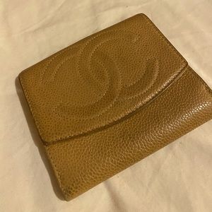 Authentic Chanel Short Wallet Beige RUSH SALE‼️